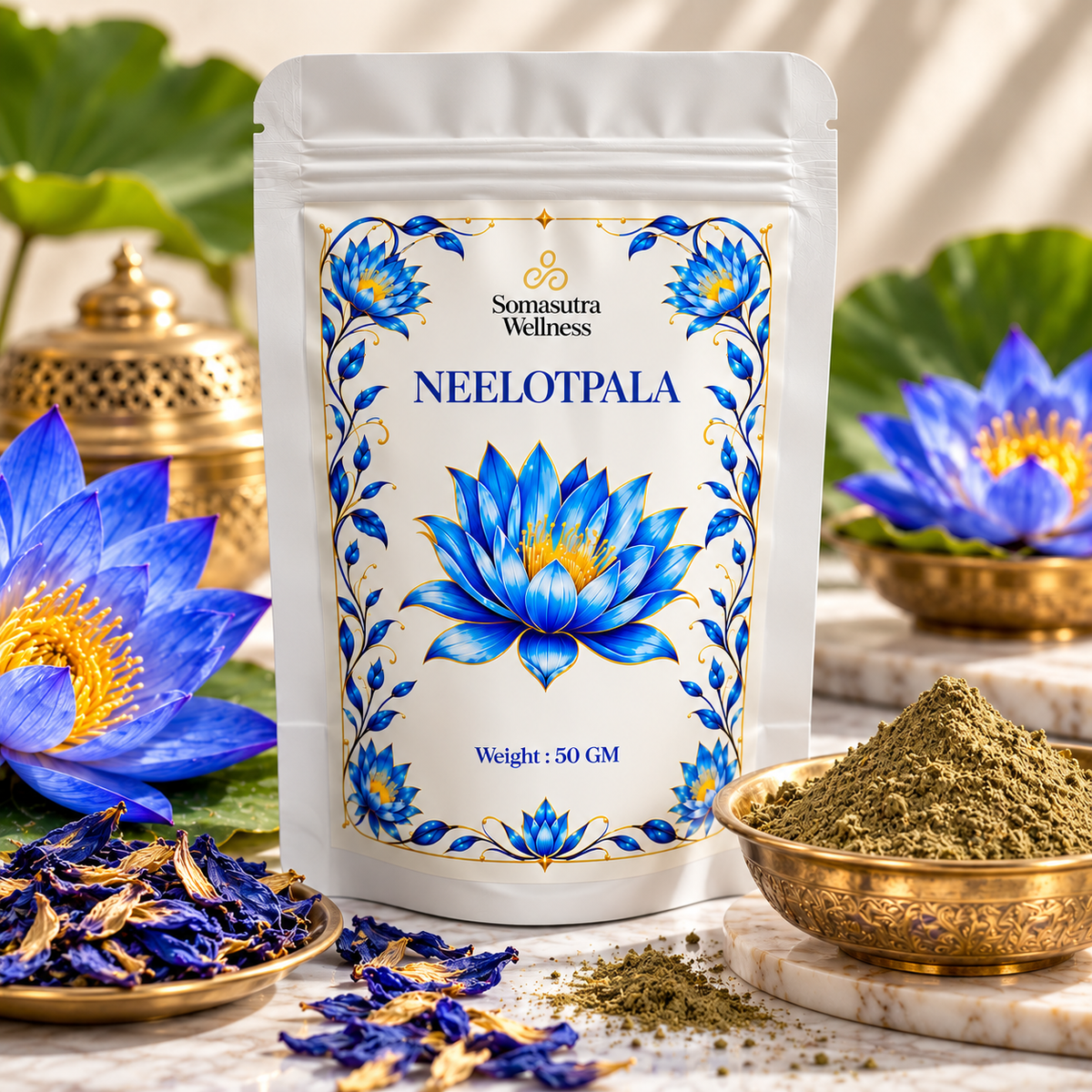 EGYPTIAN BLUE LILY [NEELOTPALA]